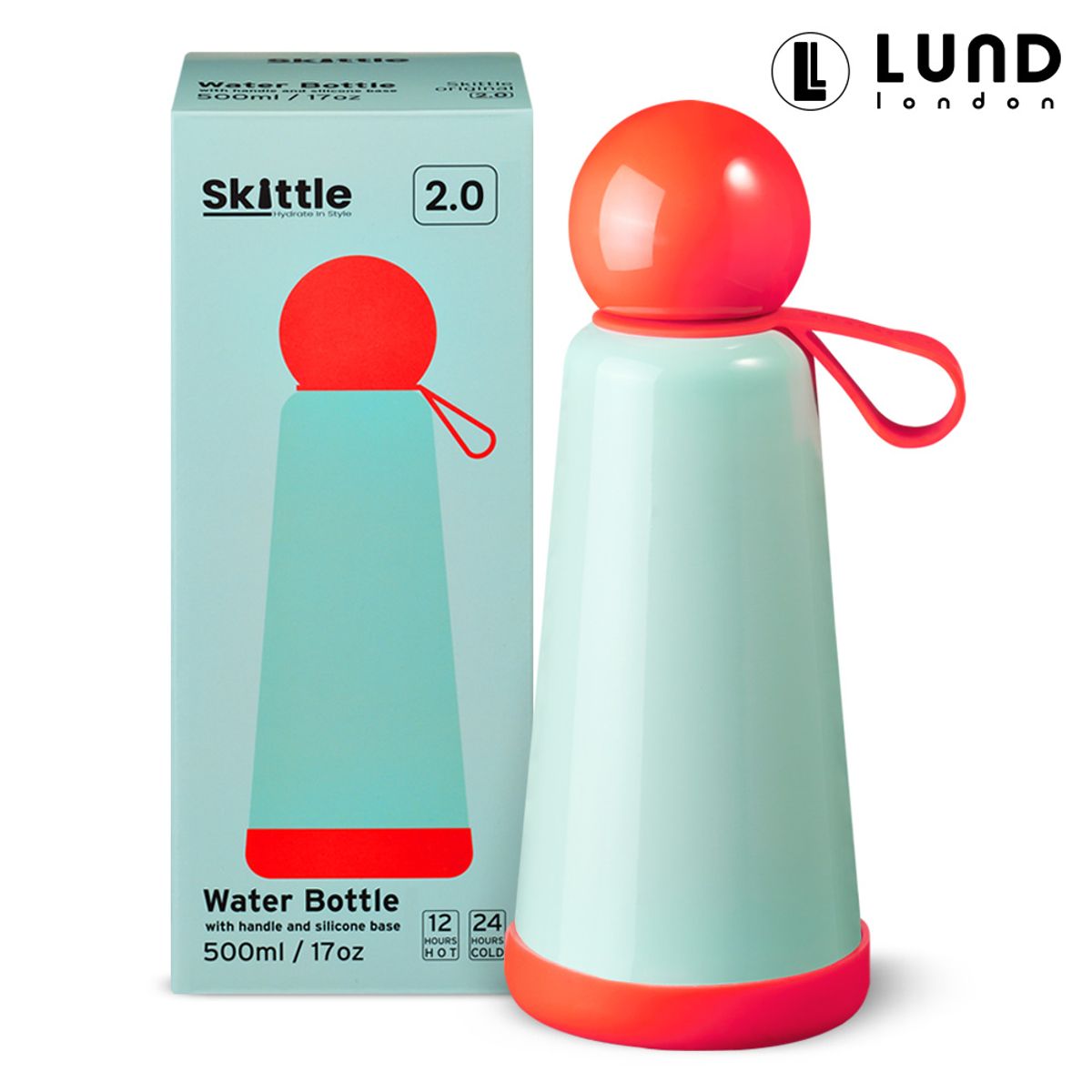 룬드런던(LUNDLONDON) 스키틀보틀2.0 오리지널 500ml 보온보냉 투웨이 손잡이 텀블러 3컬러