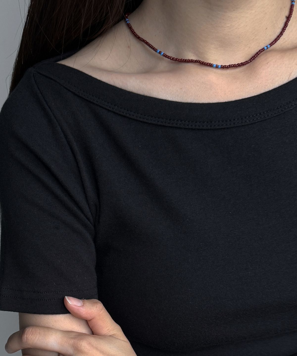바라두(BARADU) 925 Red point bead necklace