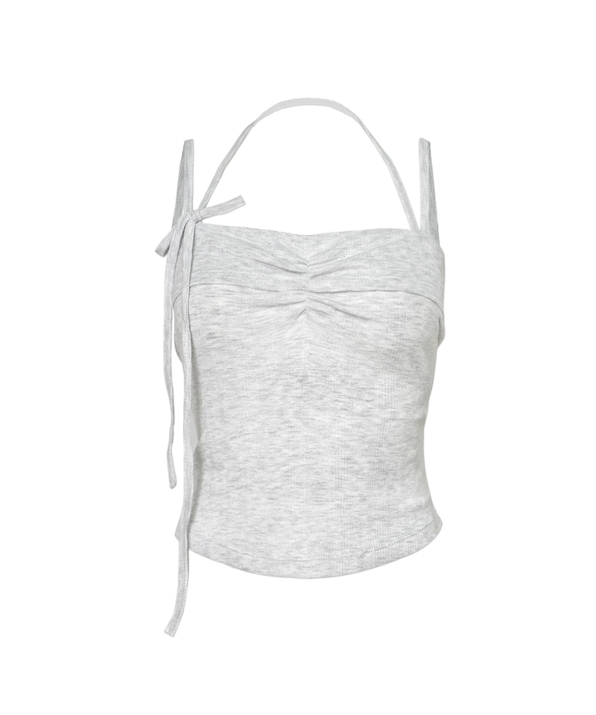 서울리(SEOULI) FAIRY SLEEVELESS STRAP TOP [DUSTY MELANGE]