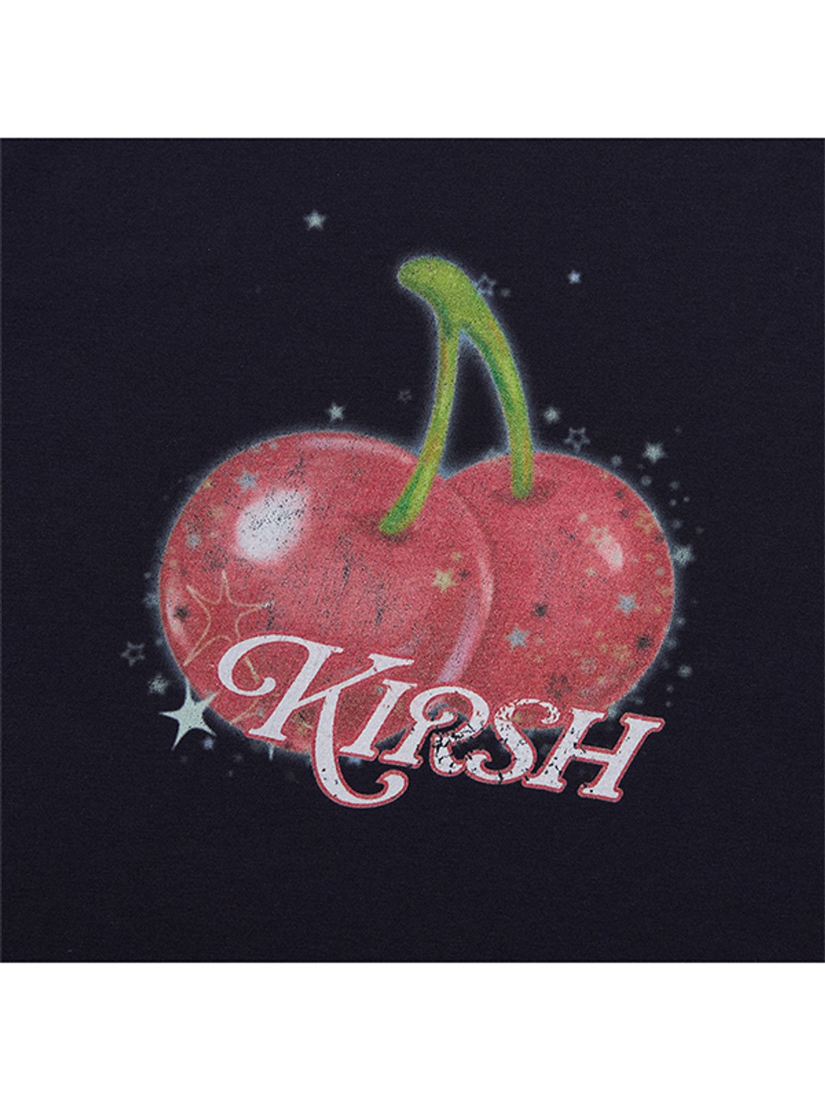 키르시(KIRSH) 키르시 멜로우 스탠다드핏 체리 티셔츠 [다크 네이비]