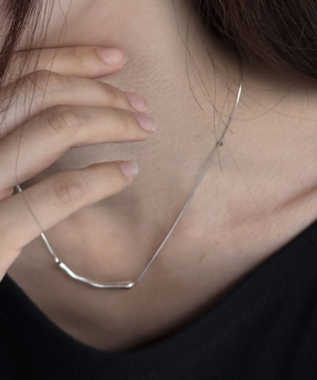 바라두(BARADU) 925 Live bar necklace