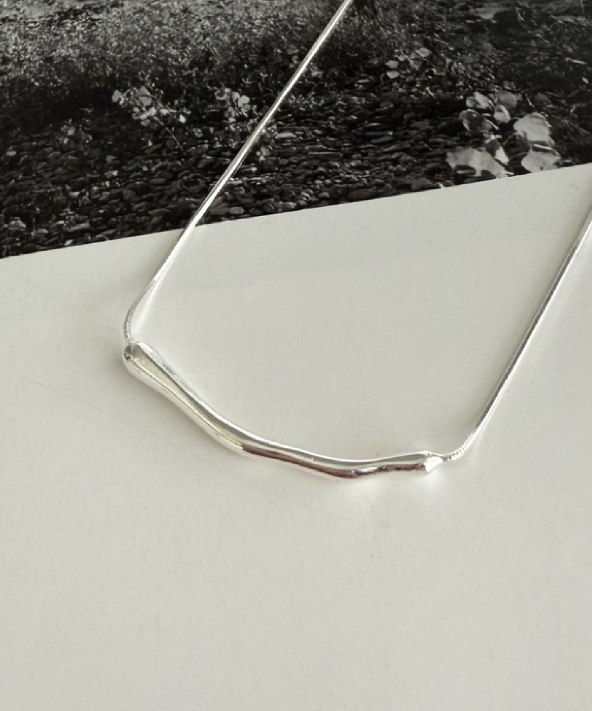 바라두(BARADU) 925 Live bar necklace