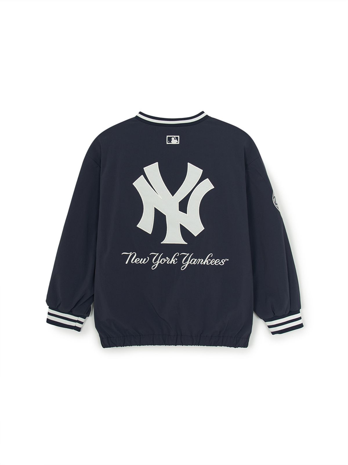 엠엘비 키즈(MLB KIDS) 스트릿 베이직 쿠퍼스 로고 우븐 맨투맨세트 NY (D.Navy)
