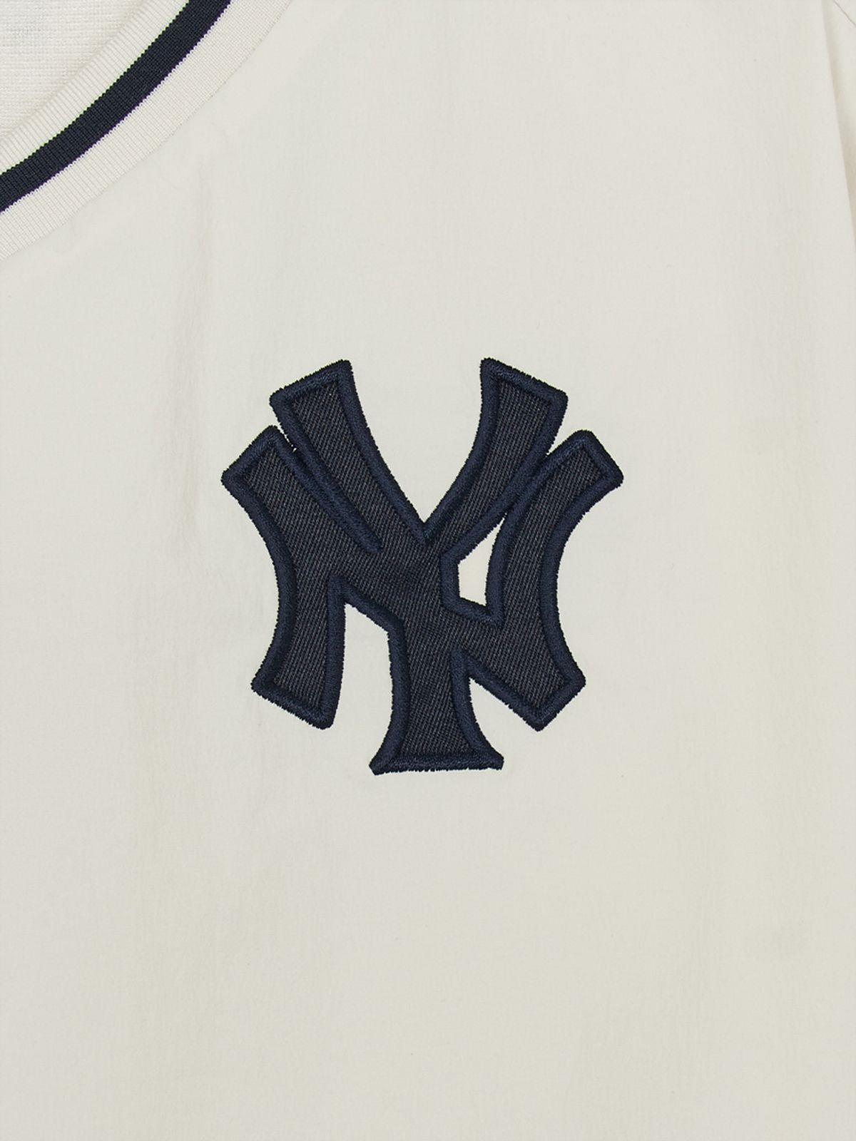 엠엘비 키즈(MLB KIDS) 스트릿 베이직 쿠퍼스 로고 우븐 맨투맨세트 NY (Cream)