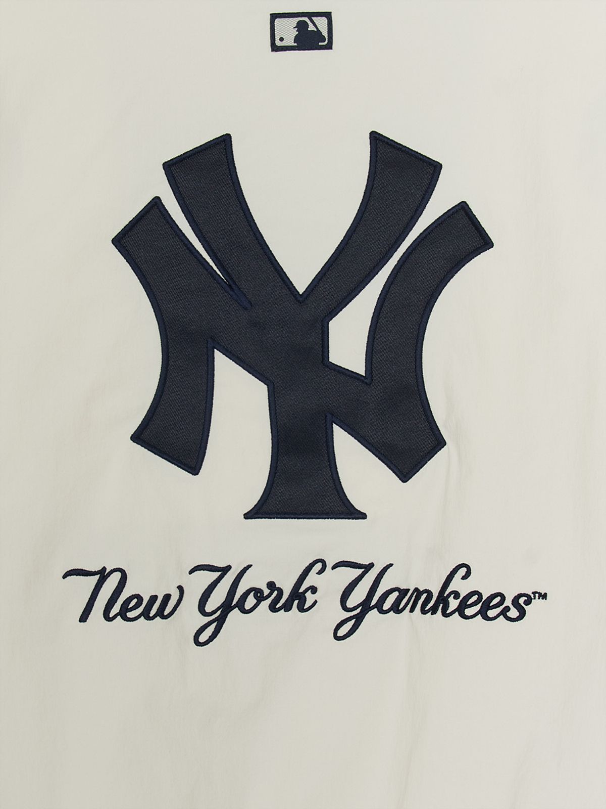 엠엘비 키즈(MLB KIDS) 스트릿 베이직 쿠퍼스 로고 우븐 맨투맨세트 NY (Cream)