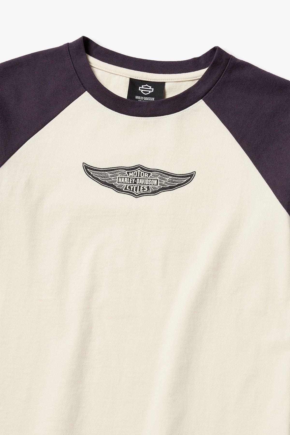 할리데이비슨 컬렉션스®(HARLEY-DAVIDSON COLLECTIONS®) [Women] 실버윙 라글란 롱슬리브 티셔츠 크림_HH25311302