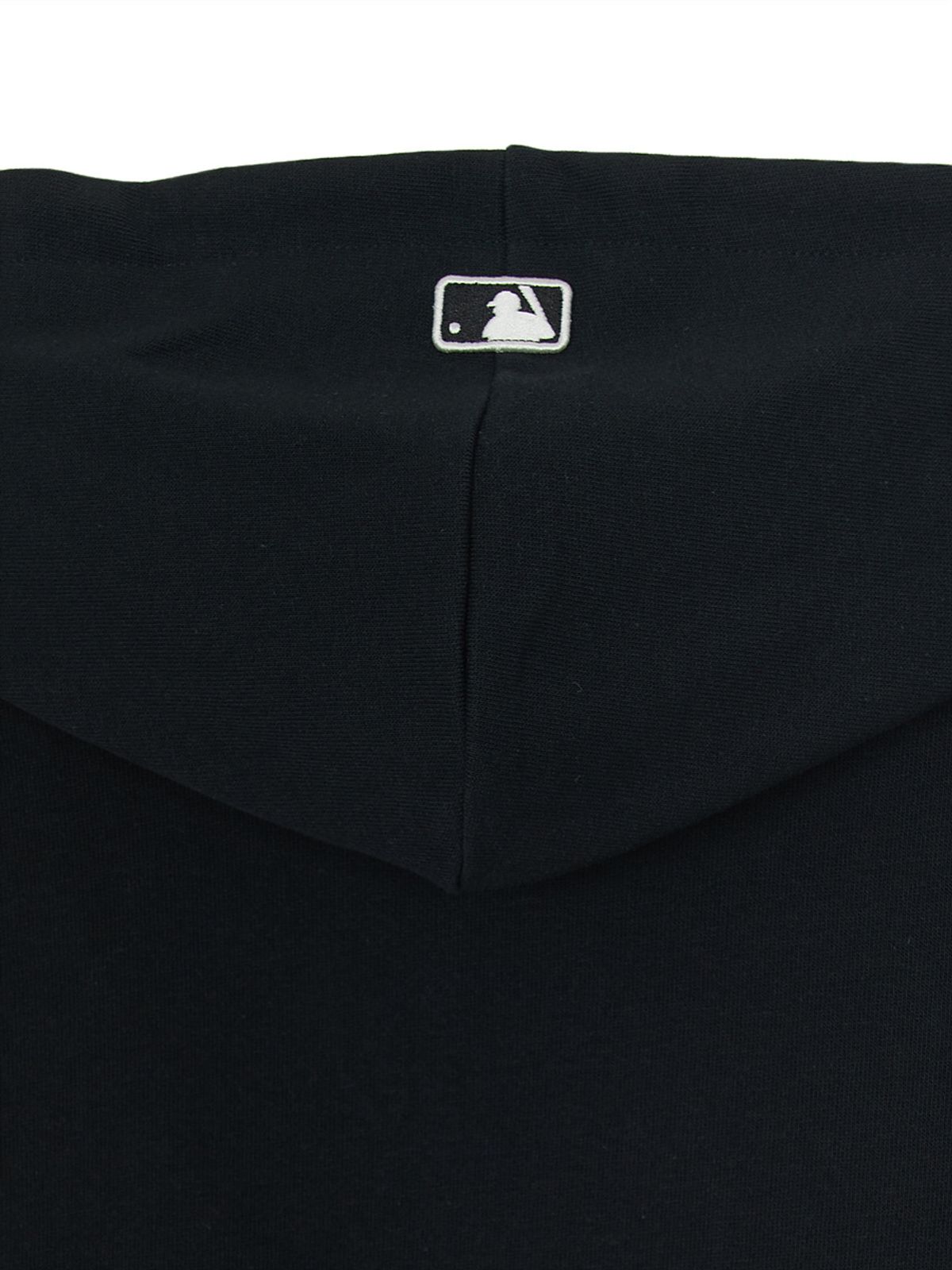 엠엘비 키즈(MLB KIDS) 베이직 여아 스몰로고 크롭 후드 집업 NY (Black)