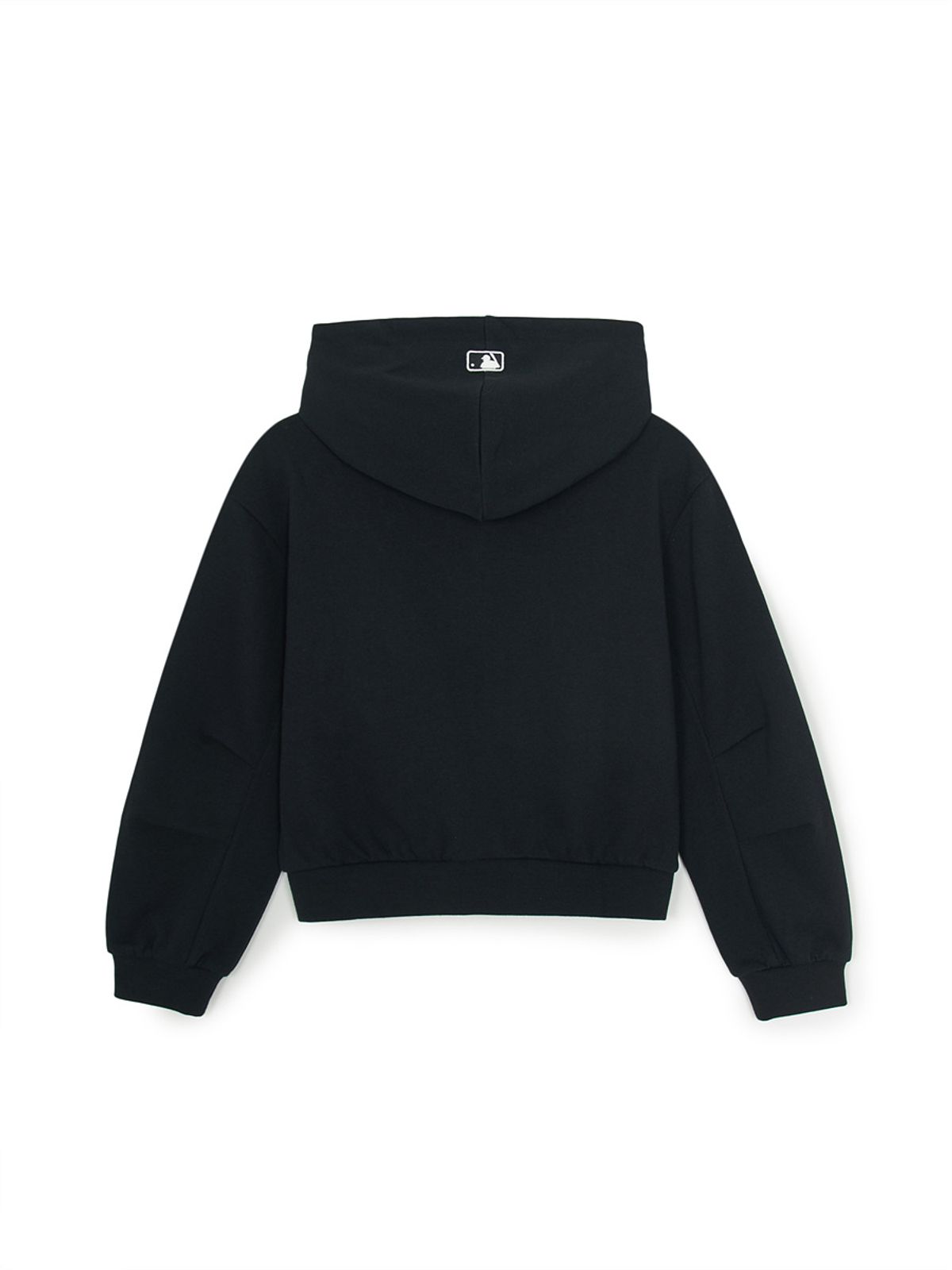 엠엘비 키즈(MLB KIDS) 베이직 여아 스몰로고 크롭 후드 집업 NY (Black)