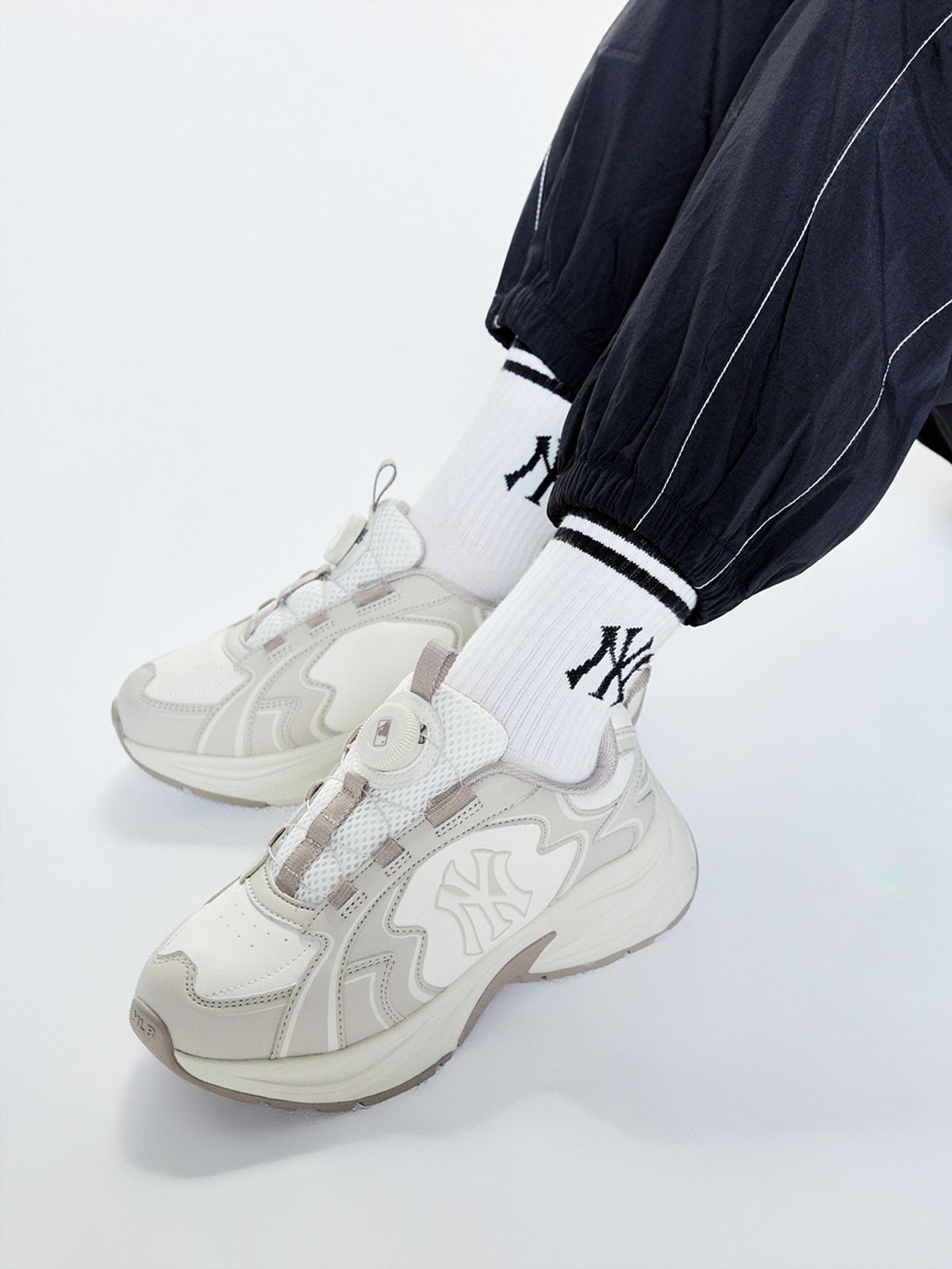 엠엘비 키즈(MLB KIDS) 커브 러너 다이얼 NY (Beige)