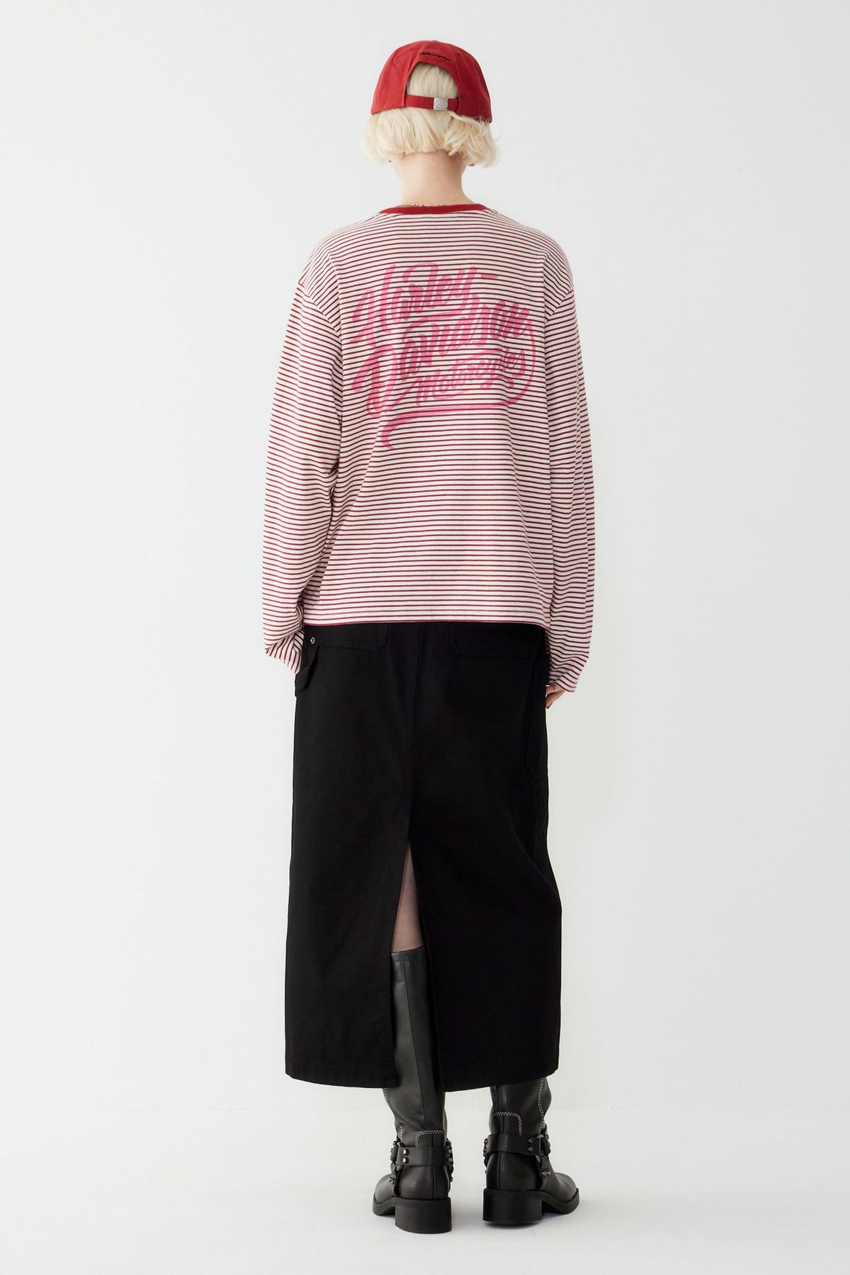 할리데이비슨 컬렉션스®(HARLEY-DAVIDSON COLLECTIONS®) [Women] 카펜터 롱스커트 블랙_HH25322001