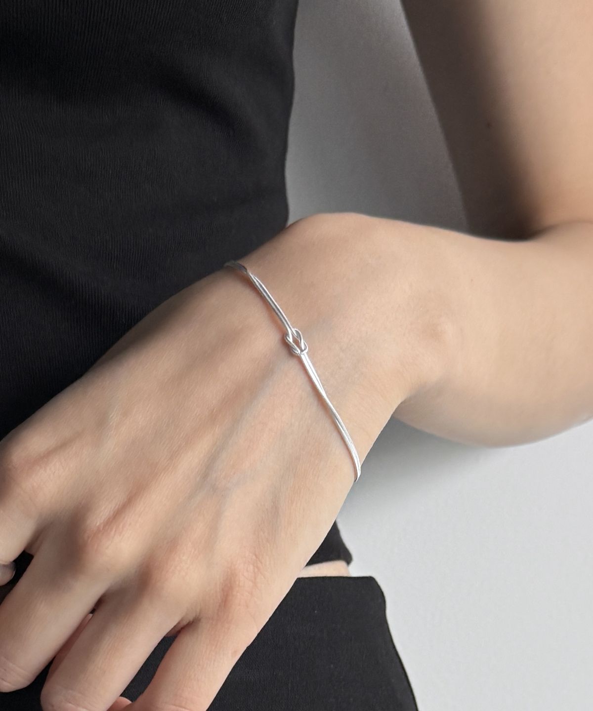 바라두(BARADU) 925 Two knot bracelet
