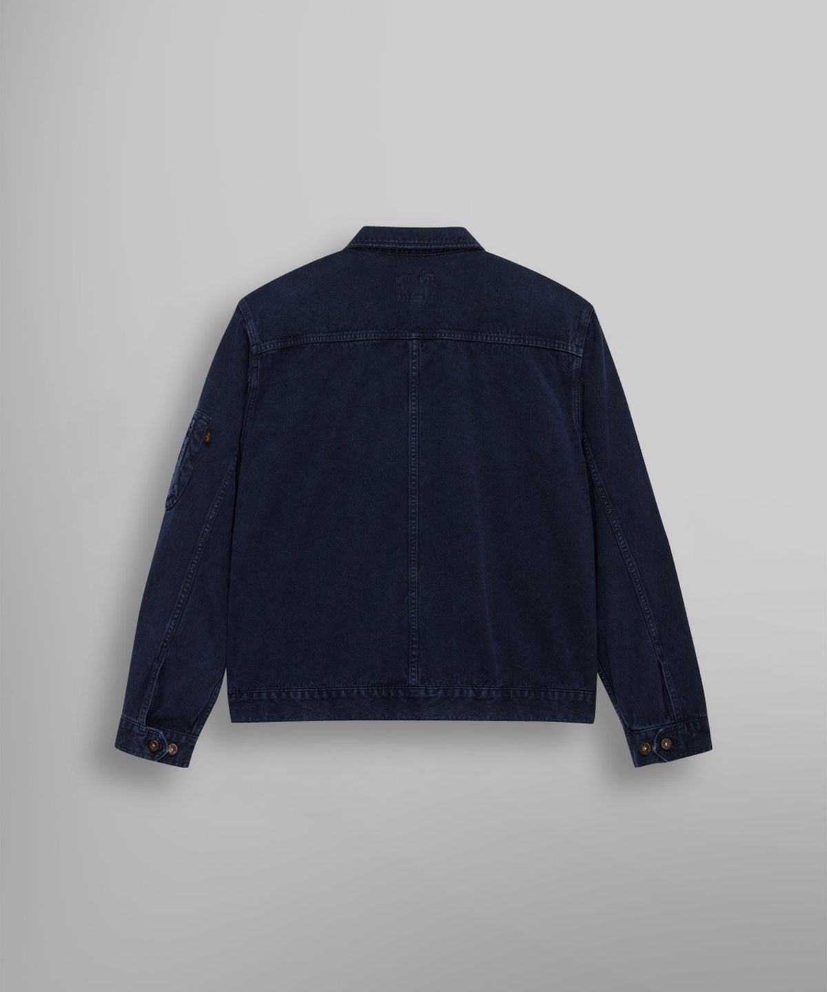 알파 인더스트리(ALPHA INDUSTRIES) 코튼 워크 오버셔츠 레플리카 블루