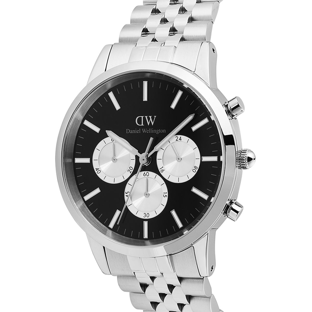 다니엘 웰링턴(DANIEL WELLINGTON) ICONIC CHRONOGRAPH LINK 판다 크로노그래프 남성 손목시계