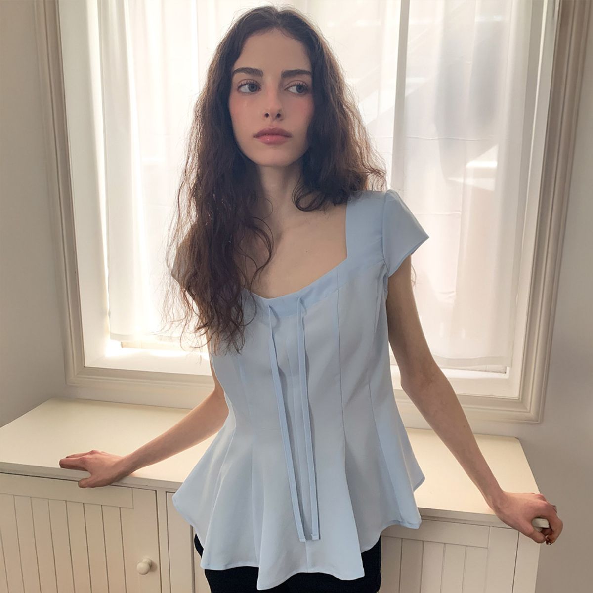 리리수(LILISU) Lina Blouse / Blue
