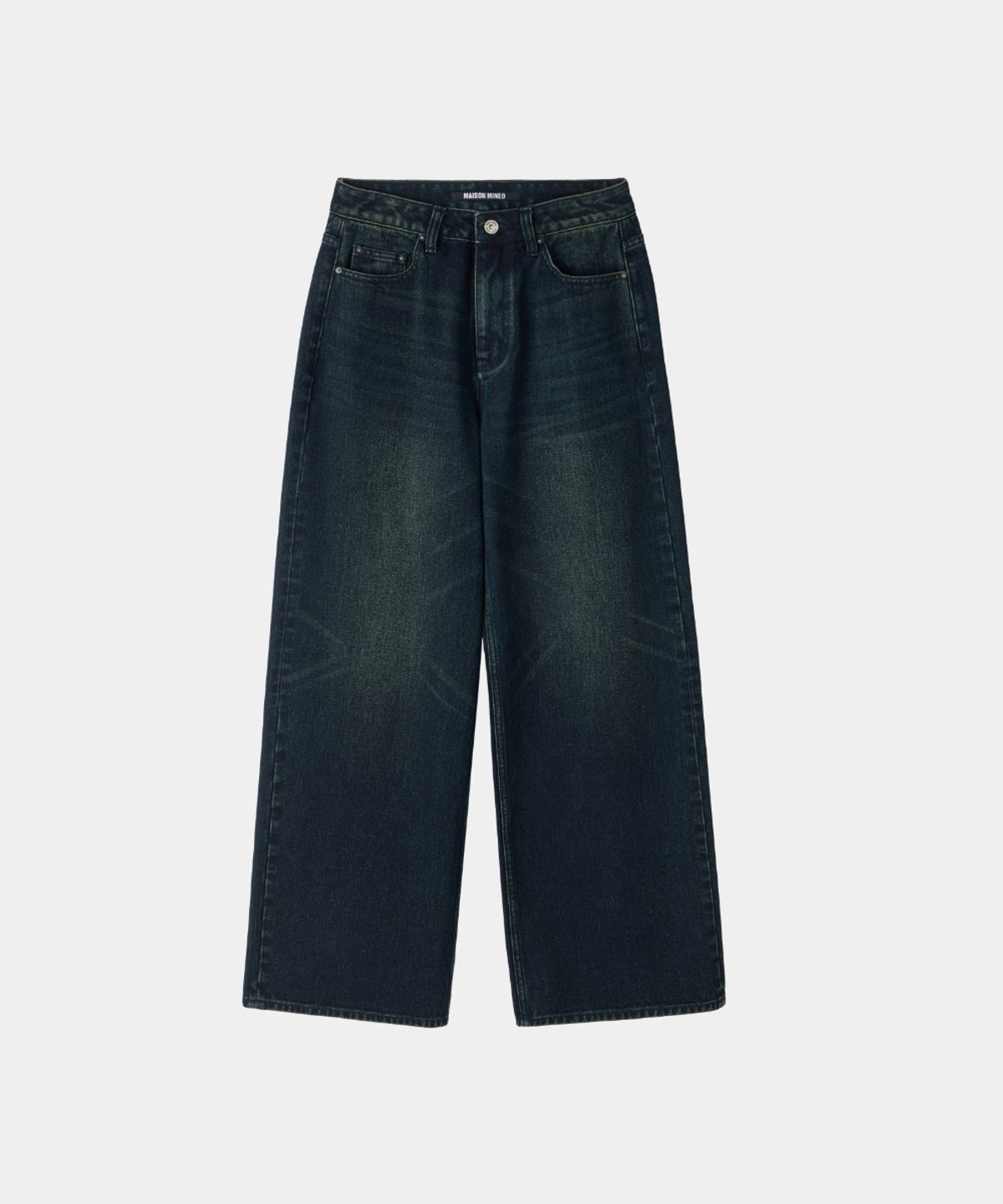 메종미네드(MAISON MINED) (W) WASHED DENIM PANTS INDIGO
