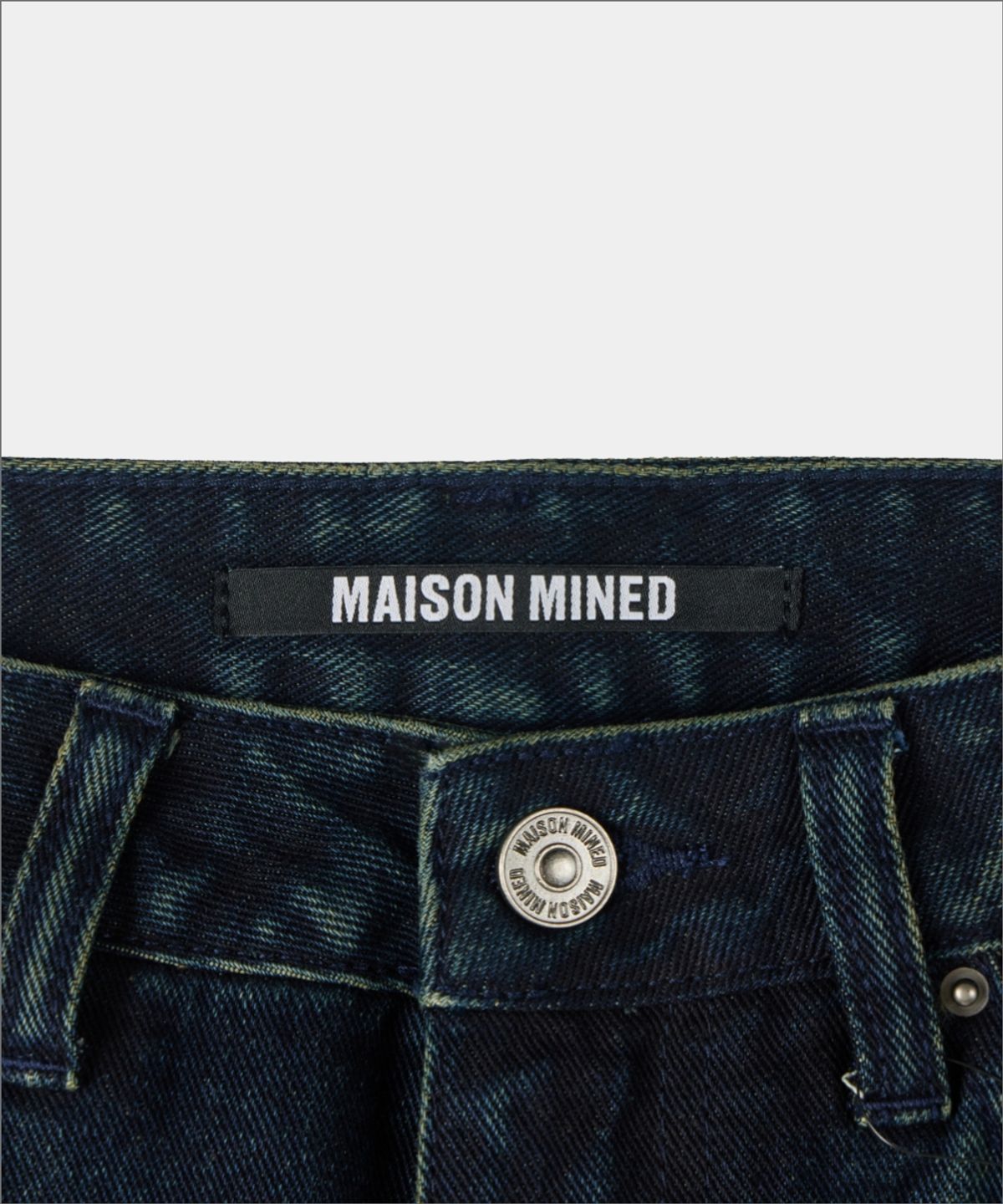 메종미네드(MAISON MINED) (W) WASHED DENIM PANTS INDIGO