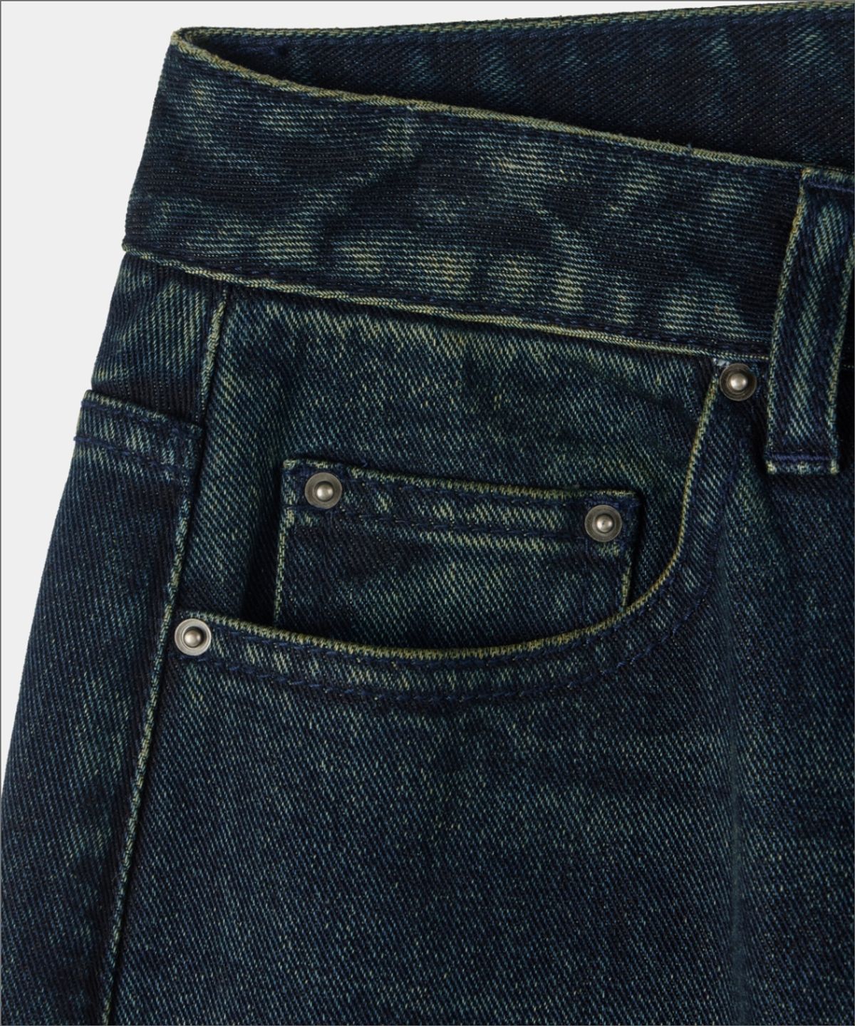 메종미네드(MAISON MINED) (W) WASHED DENIM PANTS INDIGO
