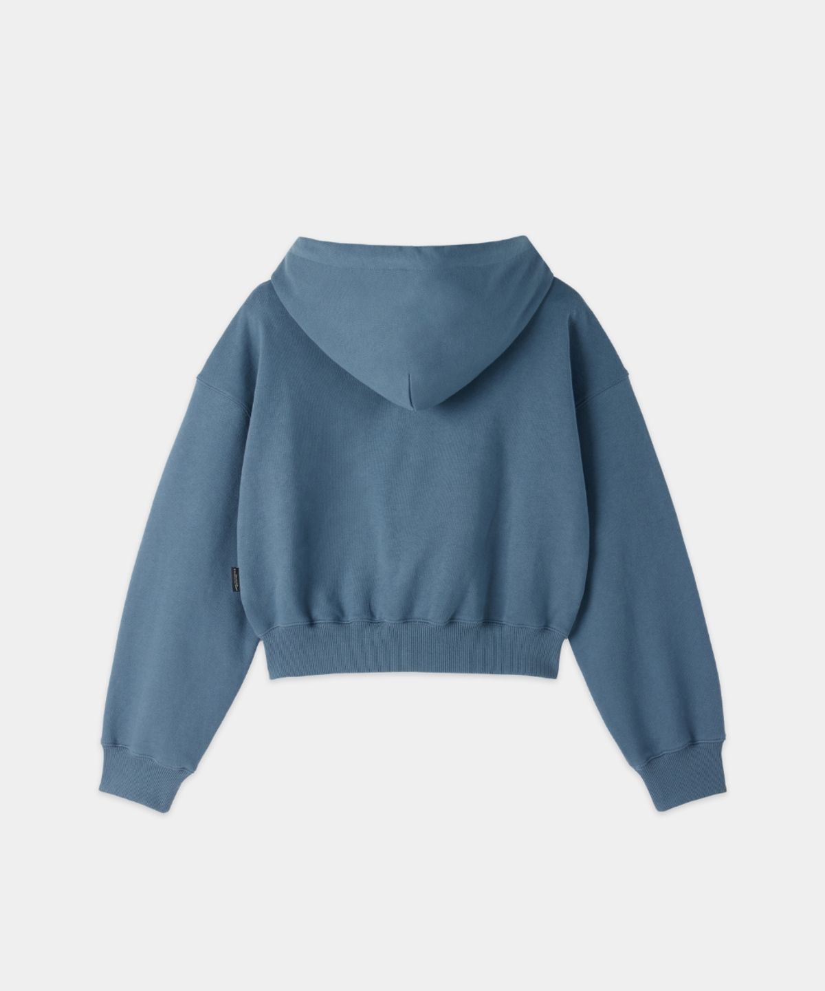 메종미네드(MAISON MINED) (W) DOODLE HEART CROP HOODIE BLUE GRAY