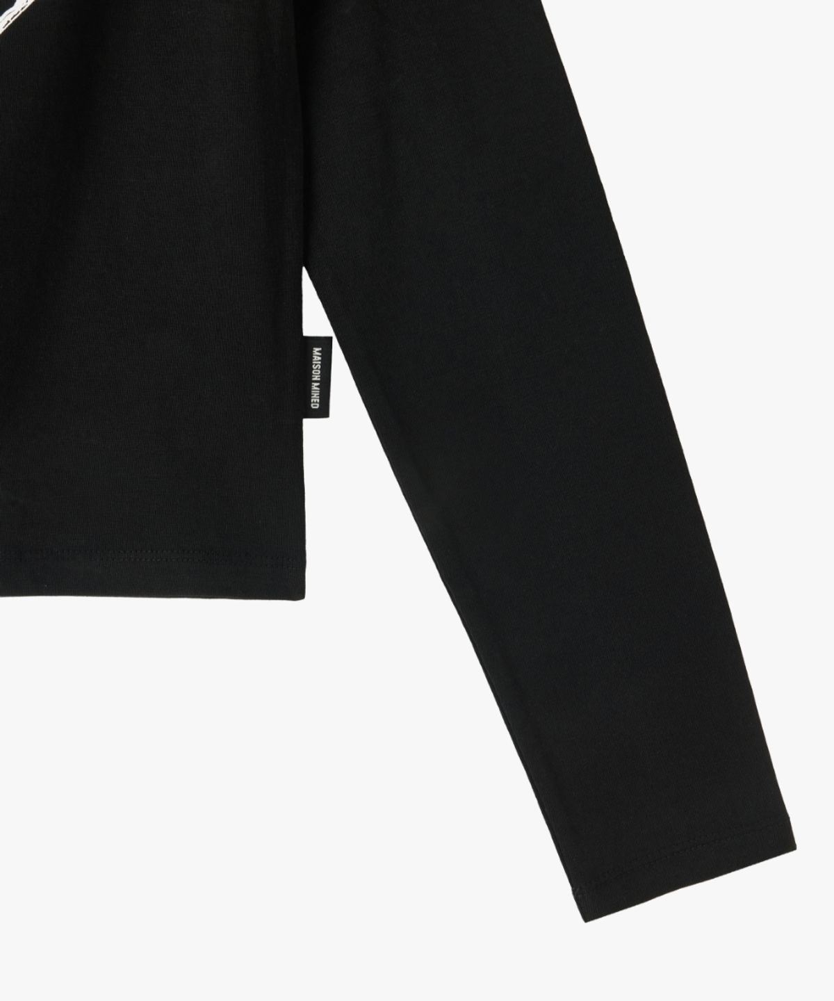 메종미네드(MAISON MINED) (W) DOODLE HEART LONG SLEEVE BLACK