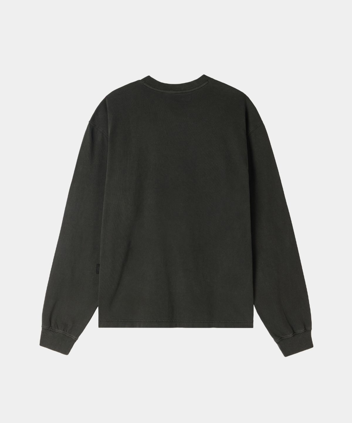 메종미네드(MAISON MINED) SCRIPT TYPE HENLEY NECK LONG SLEEVE BLACK