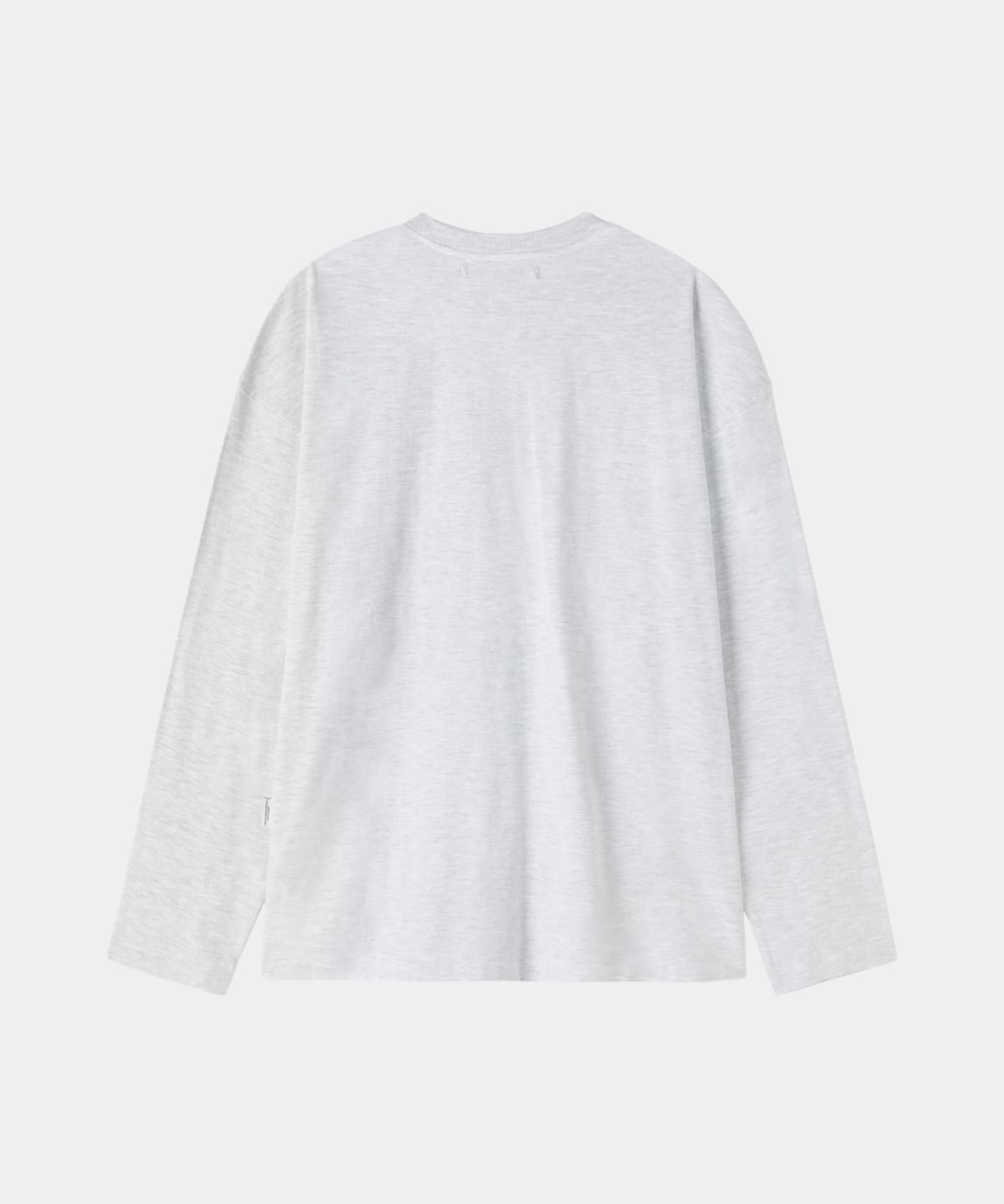 메종미네드(MAISON MINED) DOODLE HEART LONG SLEEVE MELANGE WHITE