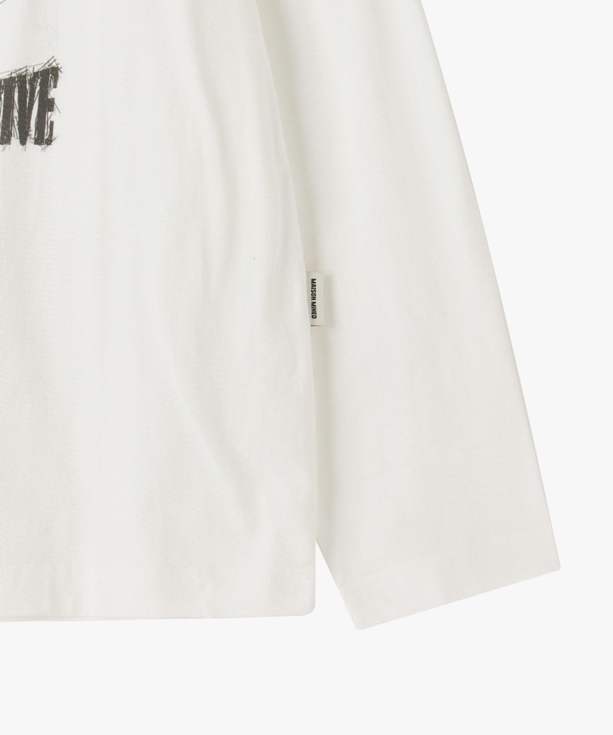 메종미네드(MAISON MINED) DOODLE HEART LONG SLEEVE WHITE