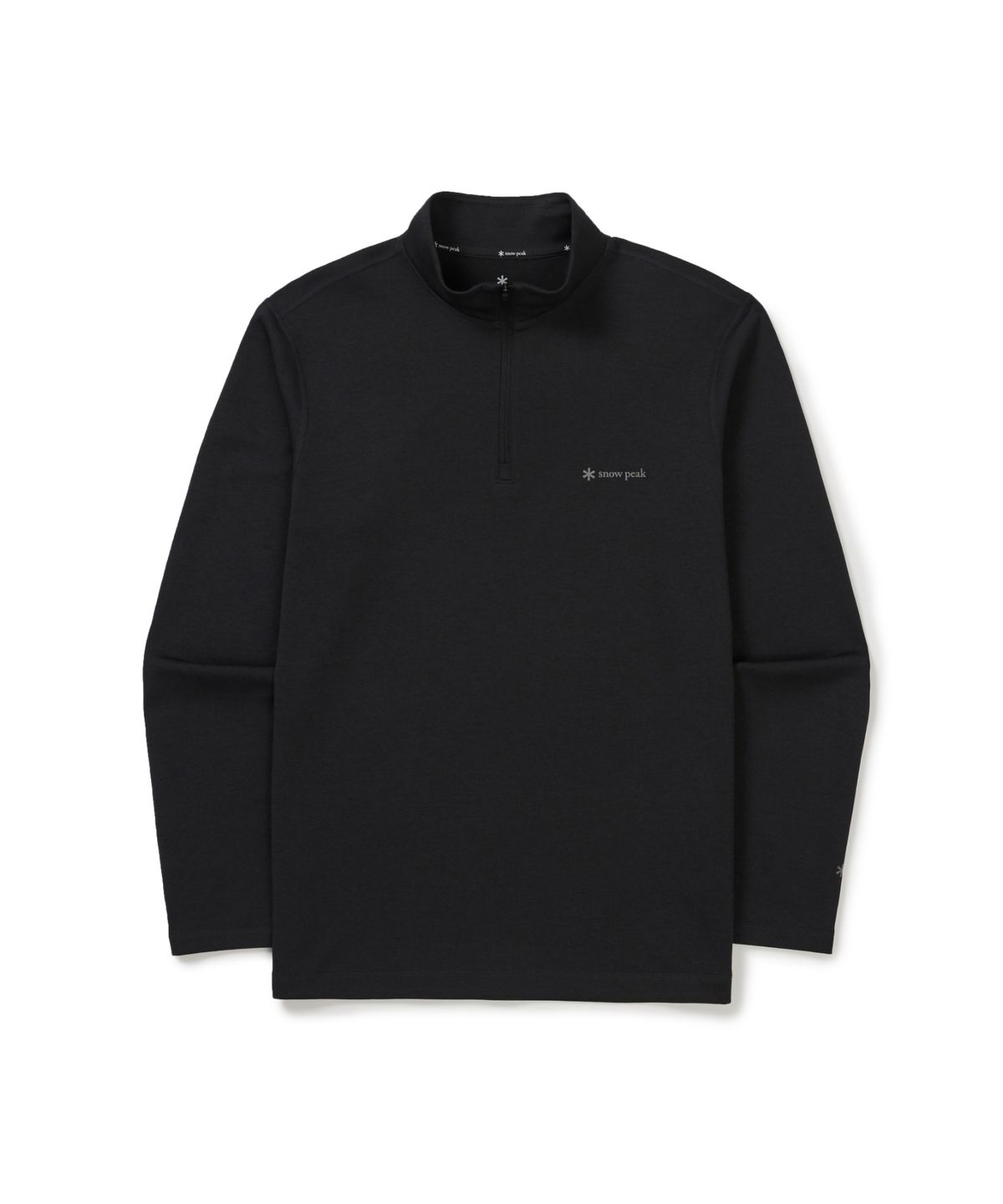 스노우피크 어패럴(SNOWPEAK APPAREL) 델타피크 퀵드라이 반집업 티셔츠 (S25FMTZT22) Dark Charcoal