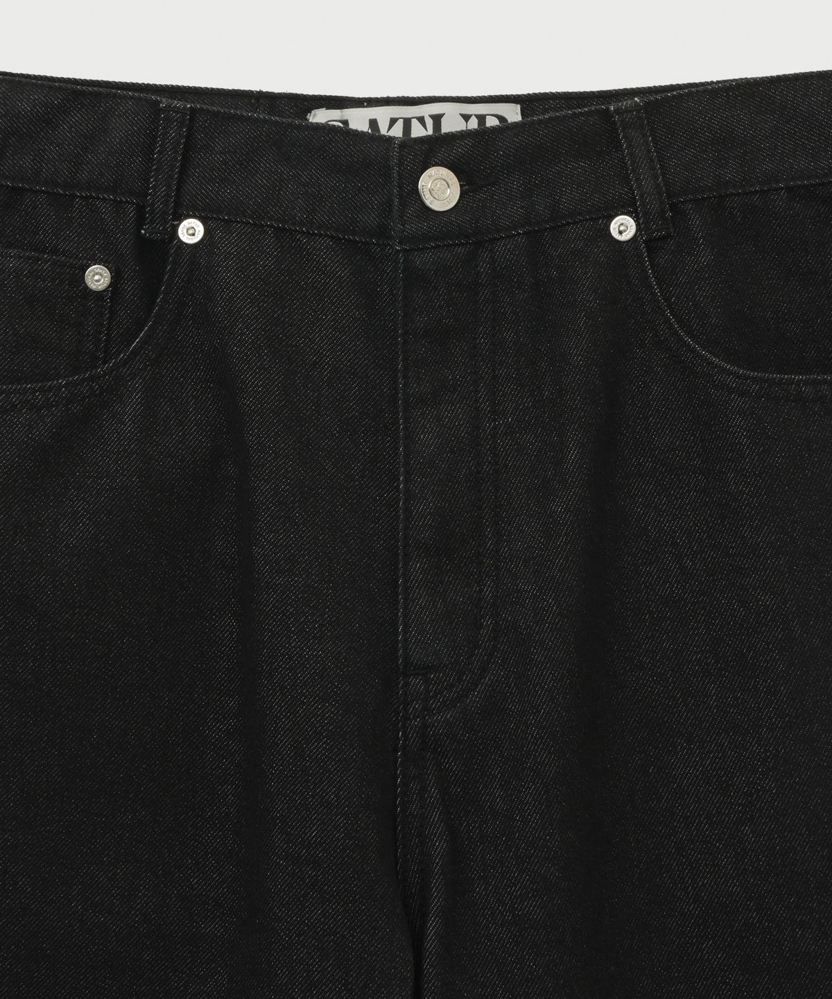 세터(SATUR) 세미 루즈 부츠컷 데님 팬츠 블랙