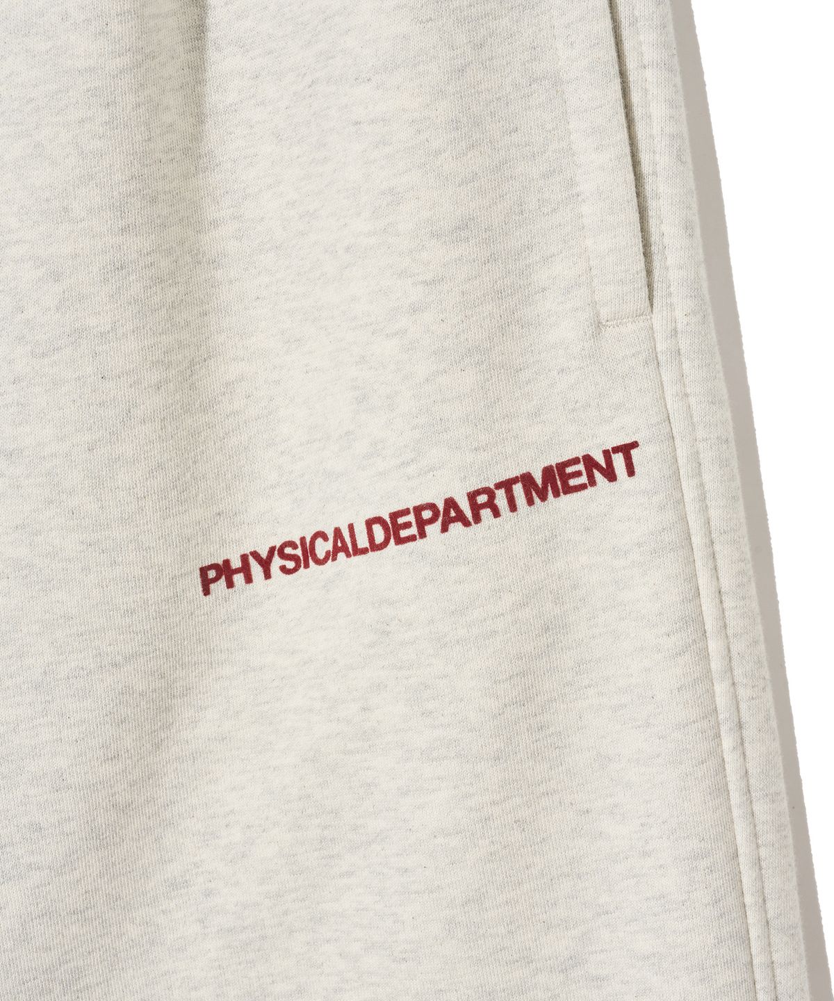 피지컬 디파트먼트(PHYSICAL DEPARTMENT) P-Dept 오리지널 로고 스웨트 팬츠 오트밀