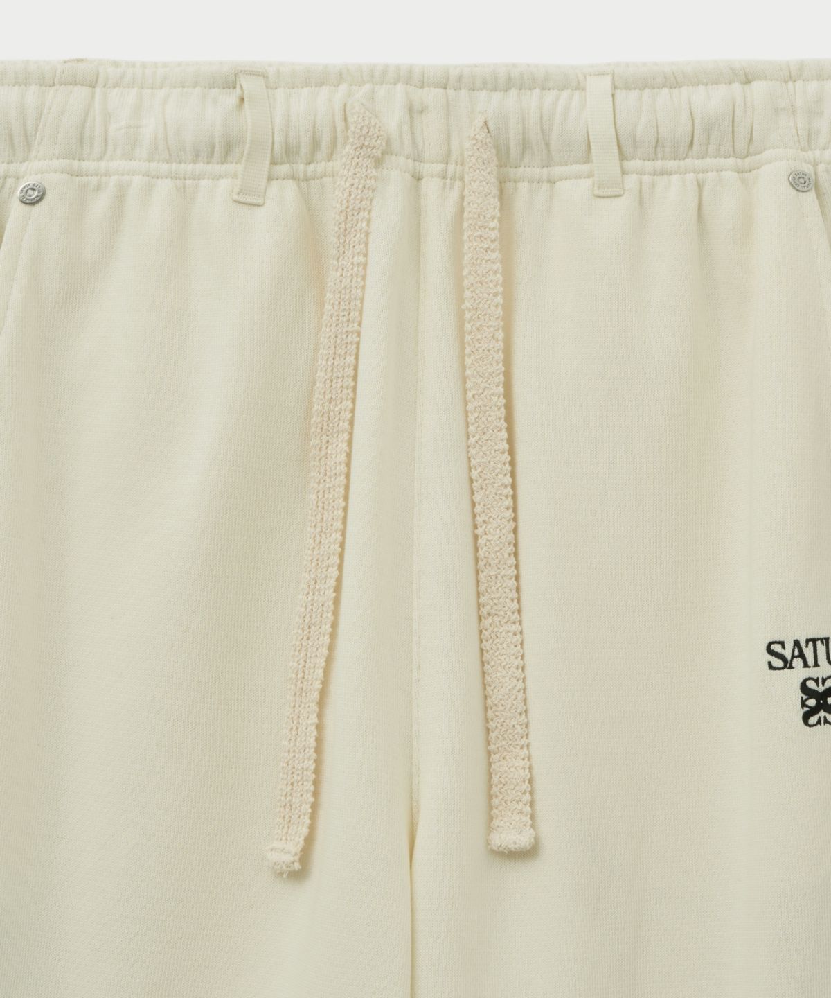 세터(SATUR) 로턴 카고 트랙 팬츠 크림 블랙
