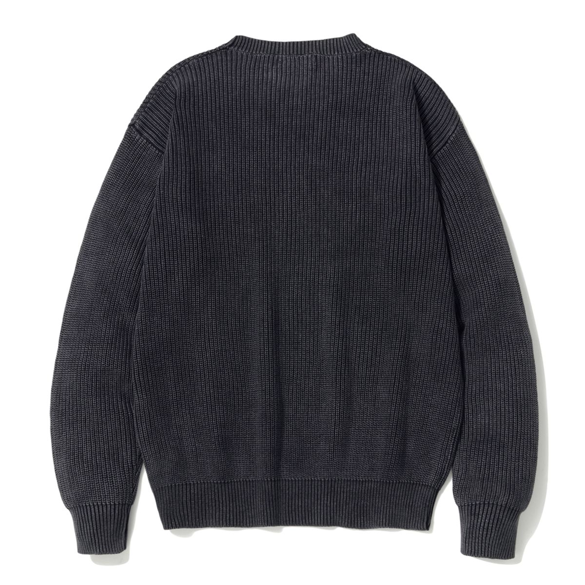 쿨트(KULTE) PIGMENT CREWNECK KNIT_BLACK
