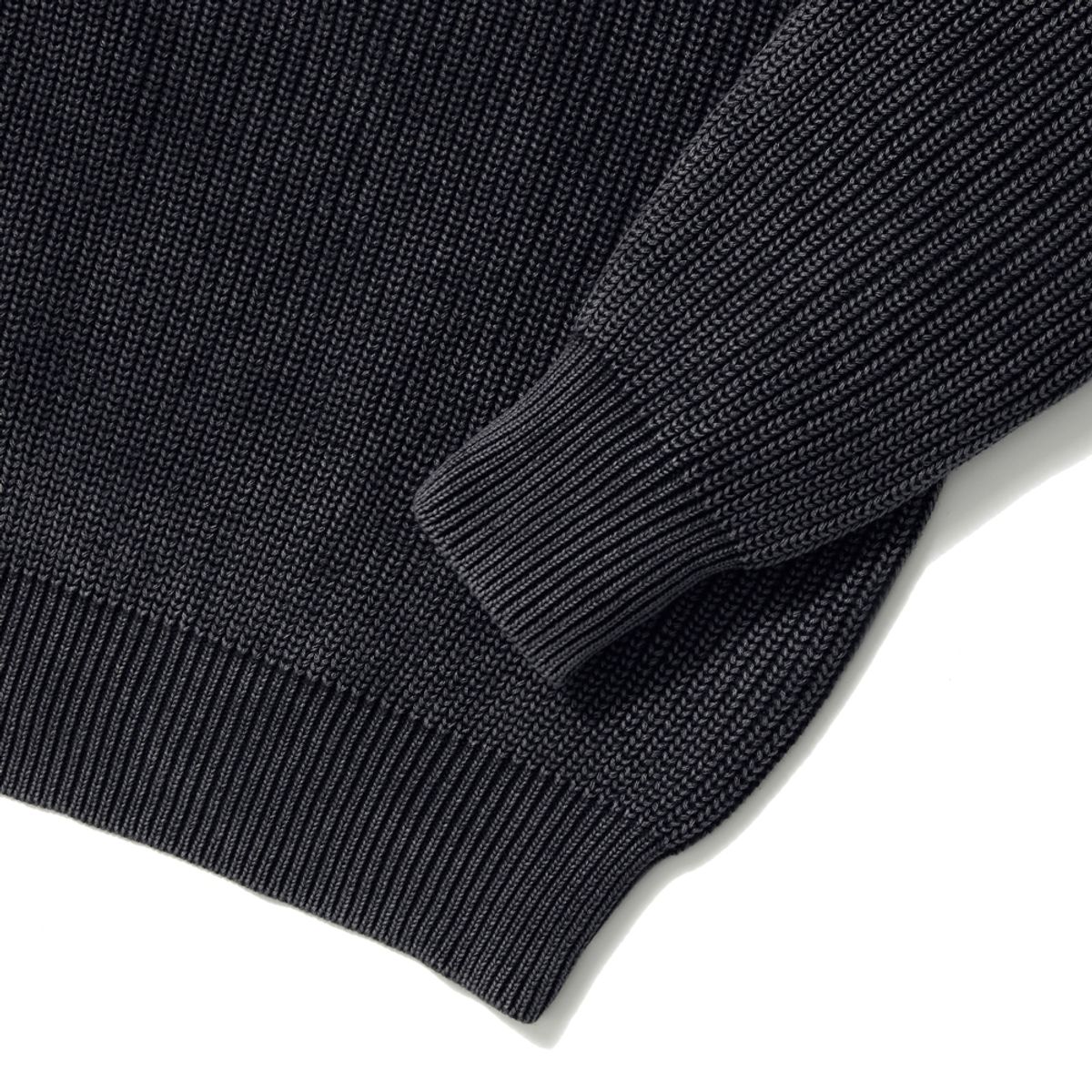 쿨트(KULTE) PIGMENT CREWNECK KNIT_BLACK