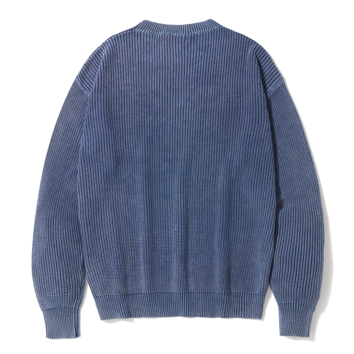 쿨트(KULTE) PIGMENT CREWNECK KNIT_BLUE