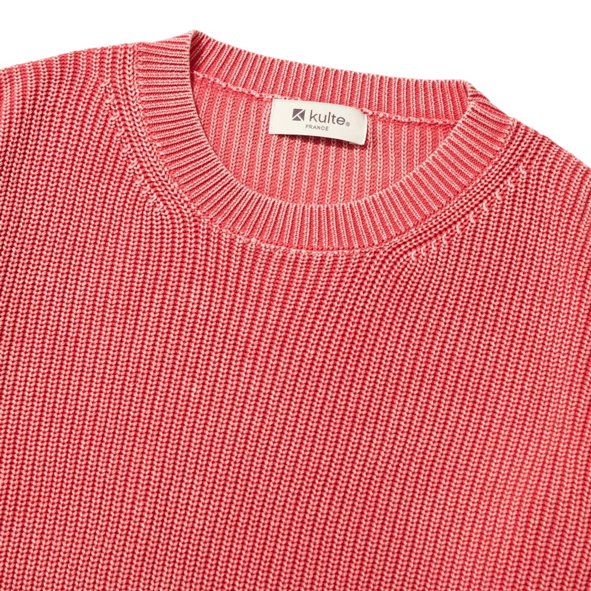 쿨트(KULTE) PIGMENT CREWNECK KNIT_PINK