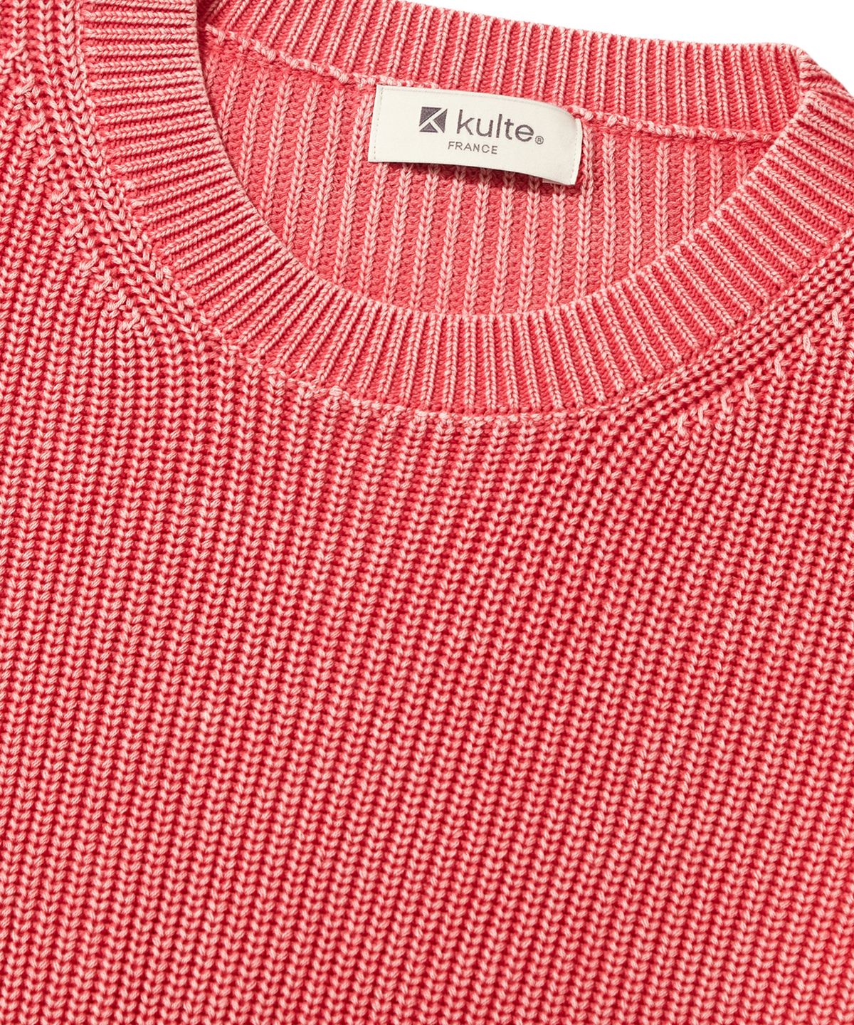 쿨트(KULTE) PIGMENT CREWNECK KNIT_PINK