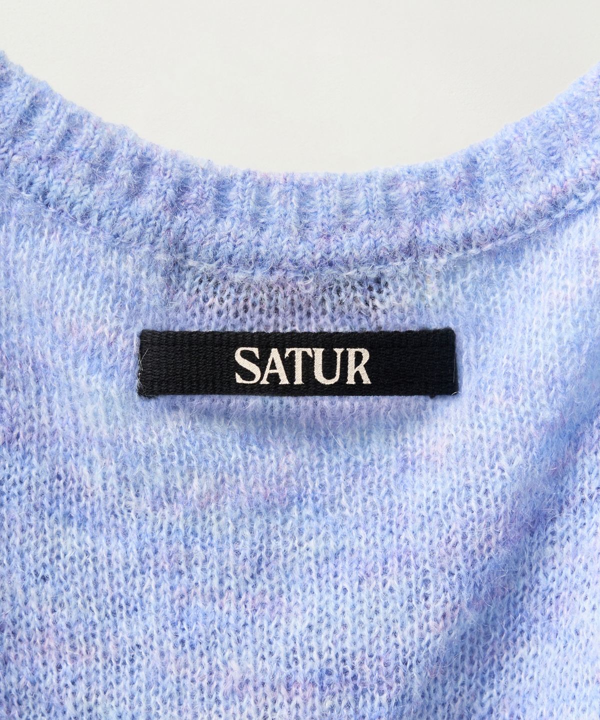 세터(SATUR) (W) 셔링 니트 뷔스티에 블루