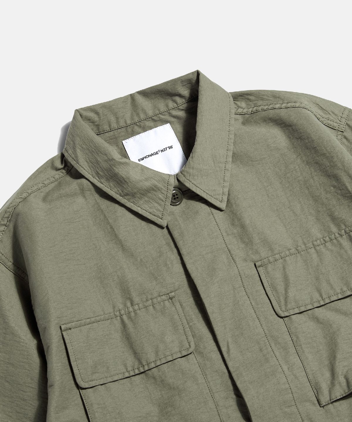 에스피오나지(ESPIONAGE) Washed CN BDU Jacket Dusty Olive