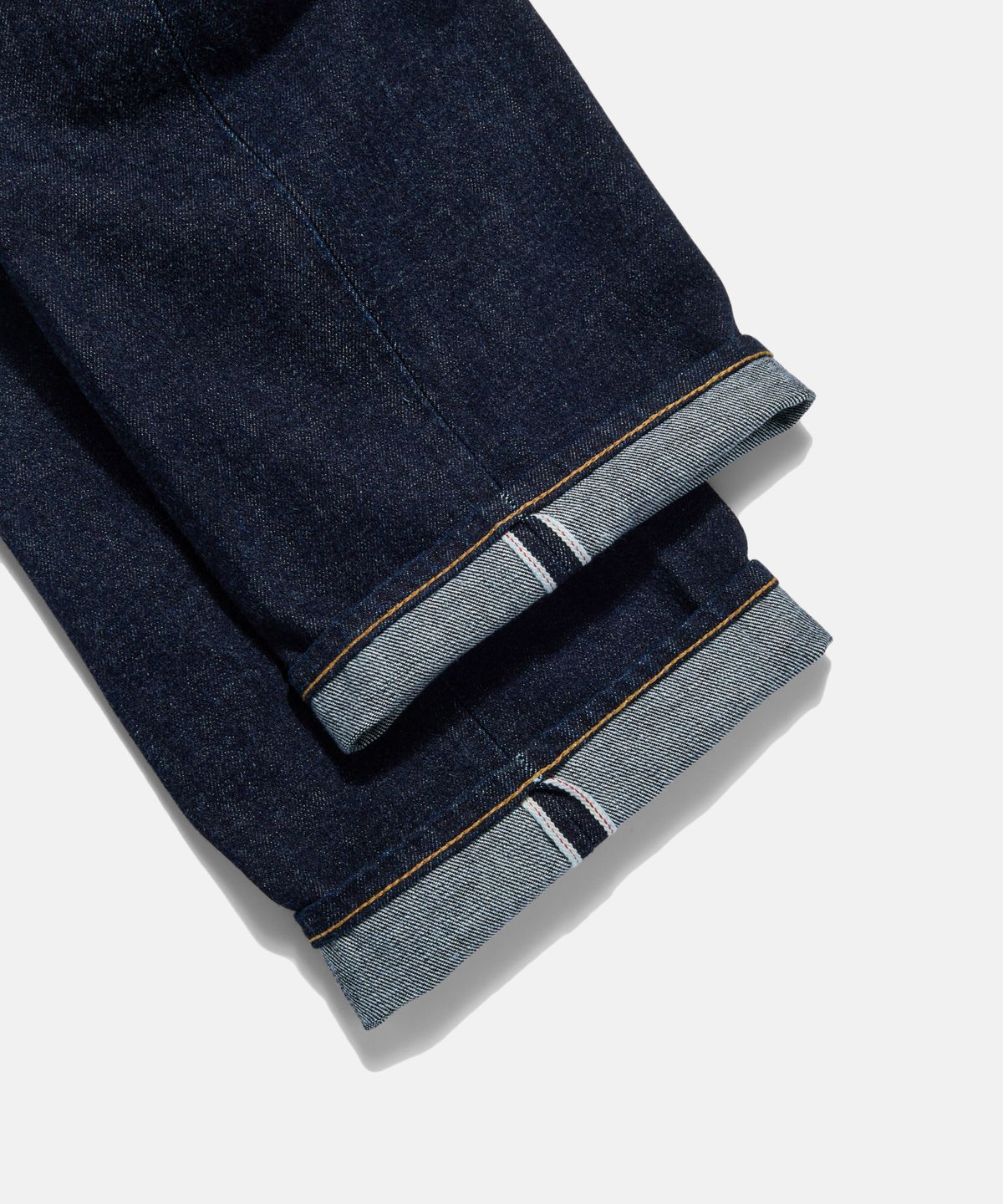 에스피오나지(ESPIONAGE) Selvedge Center Press Denim Pants Dark Indigo