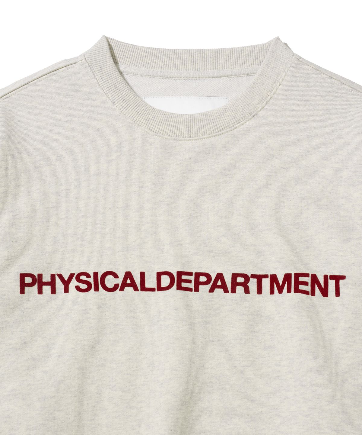 피지컬 디파트먼트(PHYSICAL DEPARTMENT) P-Dept 오리지널 로고 스웨트셔츠 오트밀