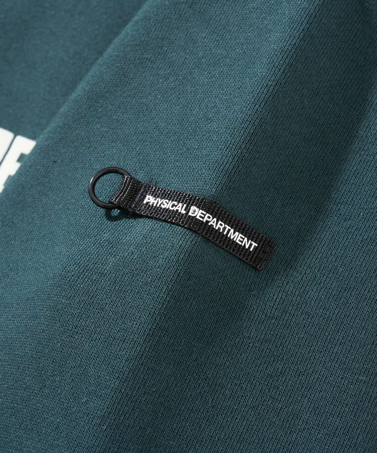 피지컬 디파트먼트(PHYSICAL DEPARTMENT) P-Dept 오리지널 로고 스웨트셔츠 다크 그린