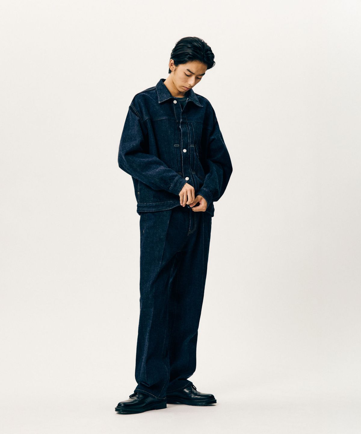 에스피오나지(ESPIONAGE) Type 1 Selvedge Denim Trucker Jacket Dark Indigo
