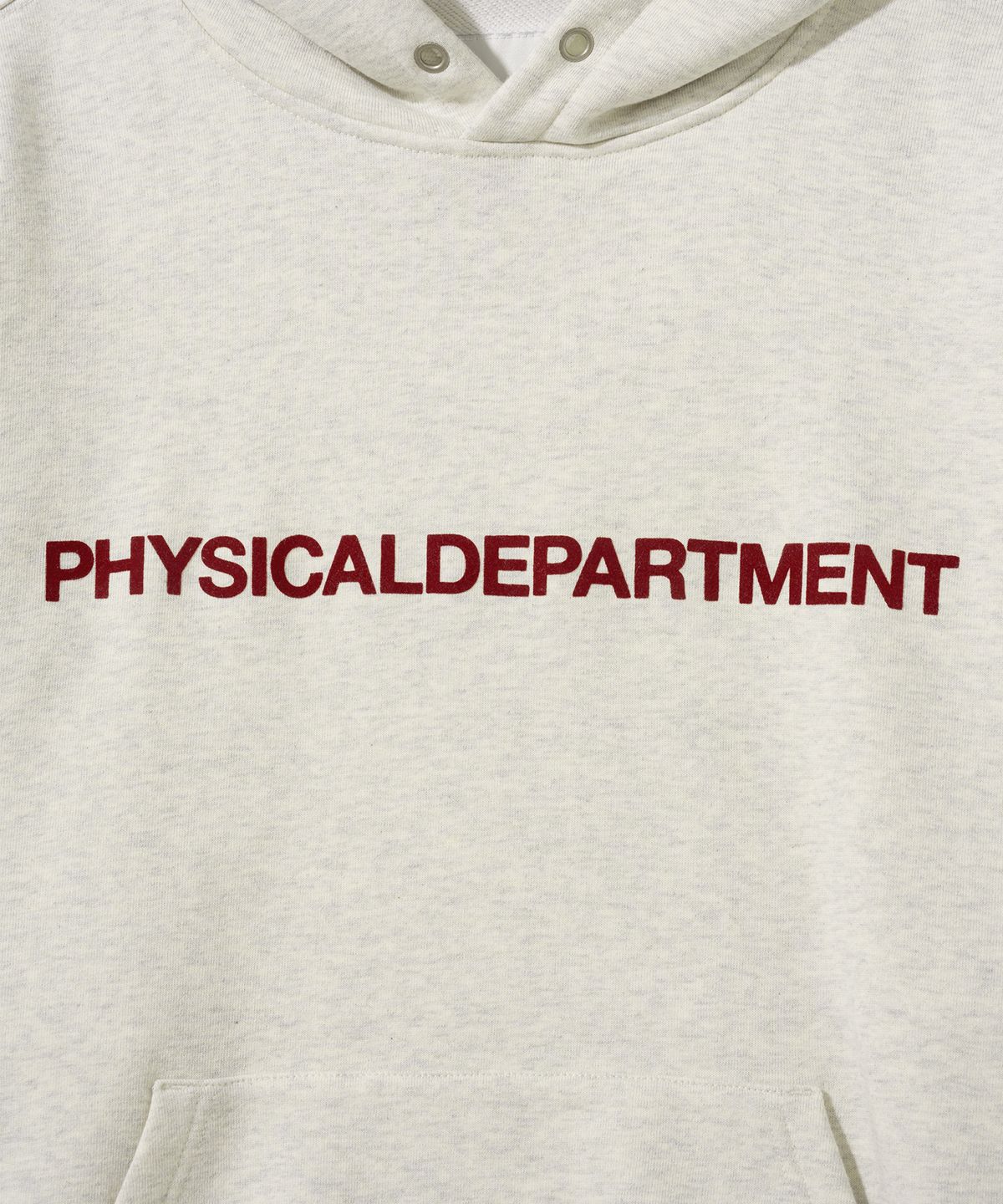 피지컬 디파트먼트(PHYSICAL DEPARTMENT) P-Dept 오리지널 로고 후드 오트밀