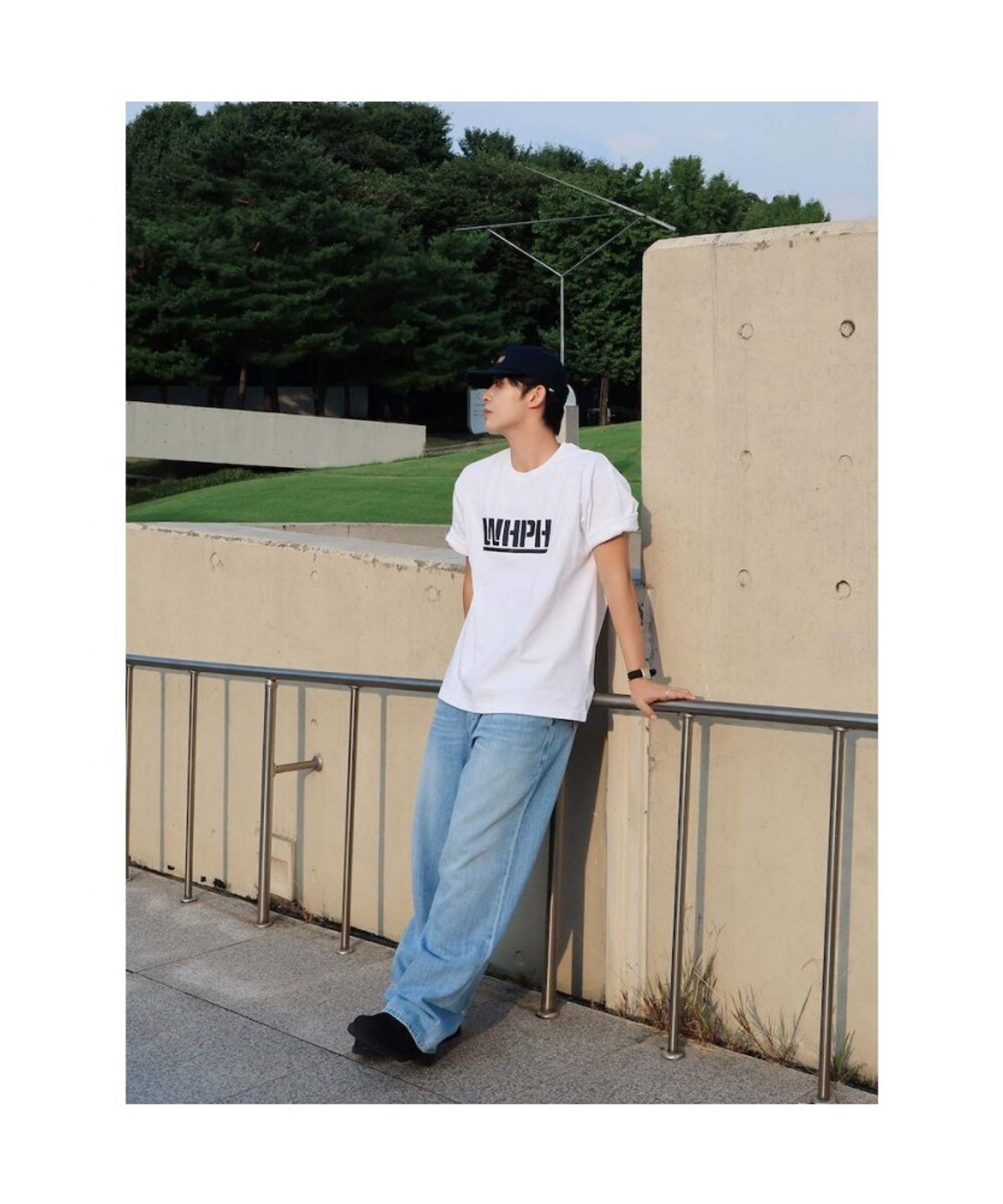 시프트지(SHIFT.G) WHPH Logo Overfit TShirt  White