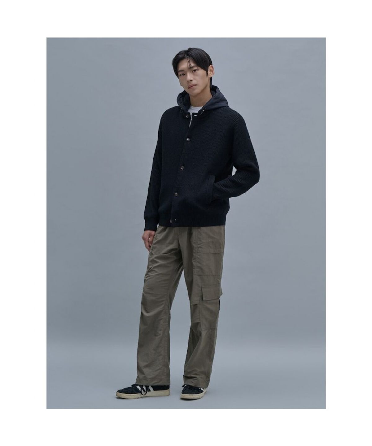 시프트지(SHIFT.G) Wide Utility Cargo Pants  Khaki