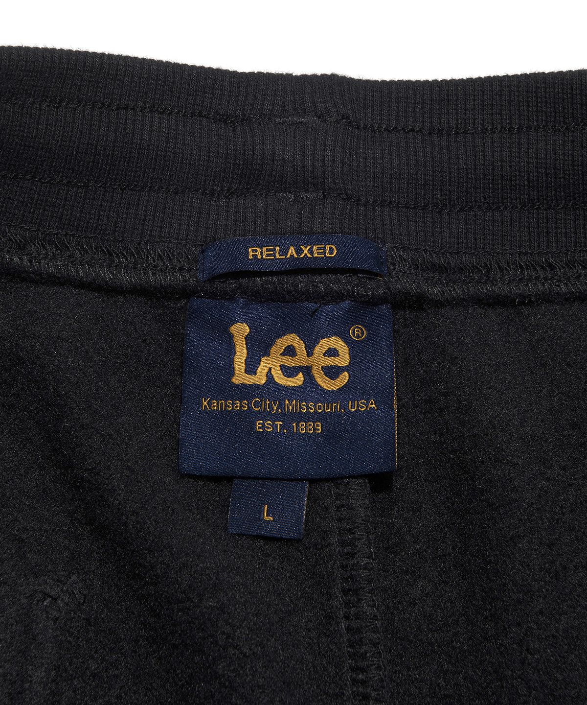 리(LEE) 기모 스웻 팬츠 블랙