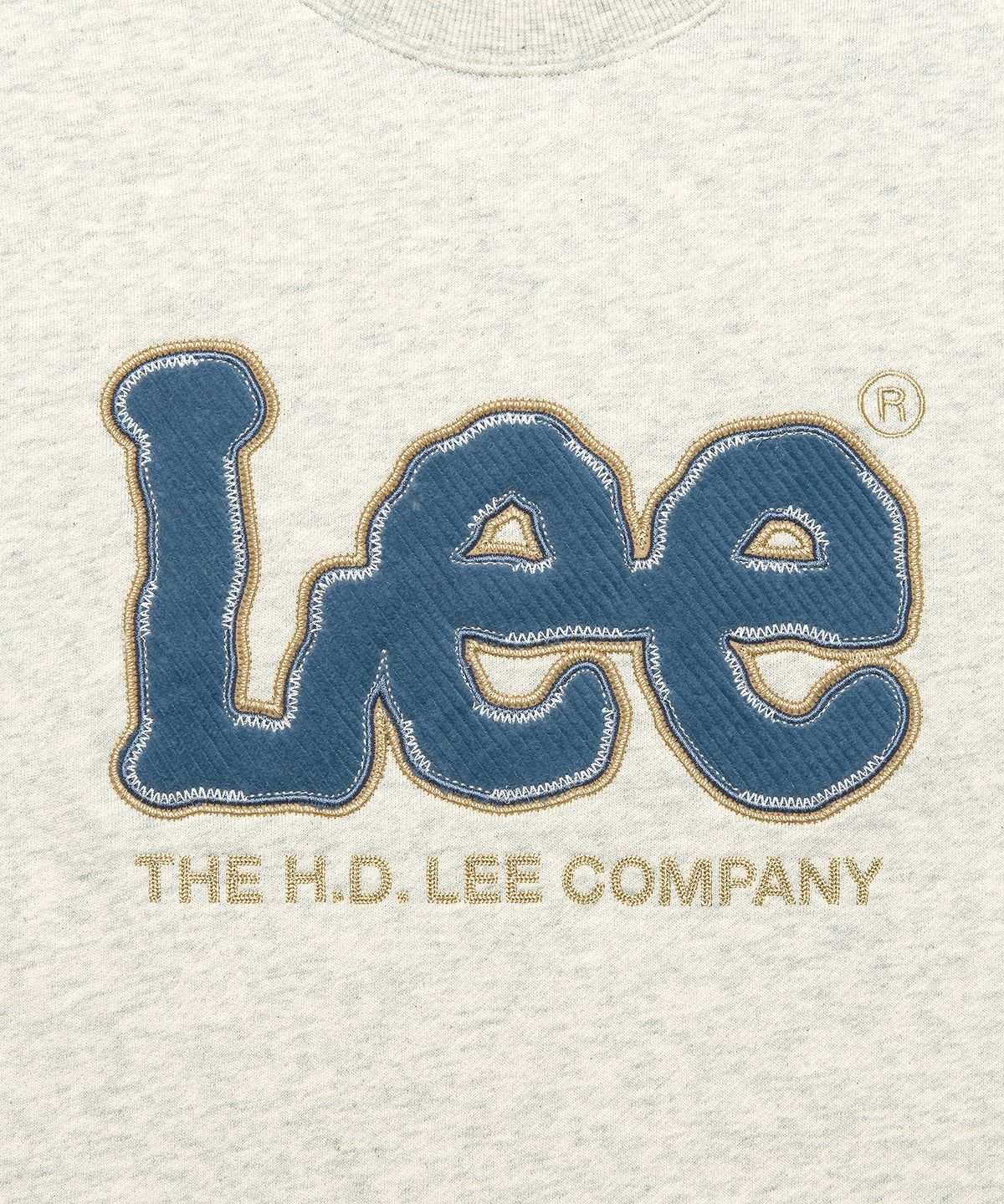 리(LEE) 코듀로이 빅 트위치 기모 맨투맨 오트밀