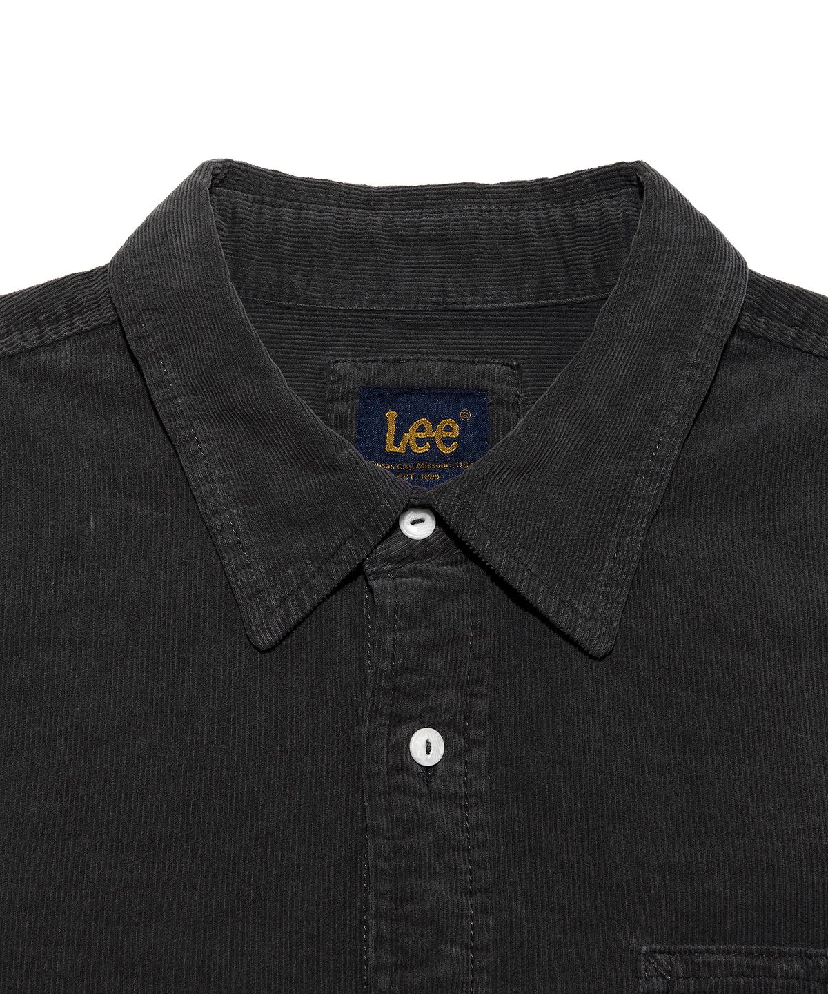리(LEE) 로코 포켓 다잉 코듀로이 셔츠 챠콜