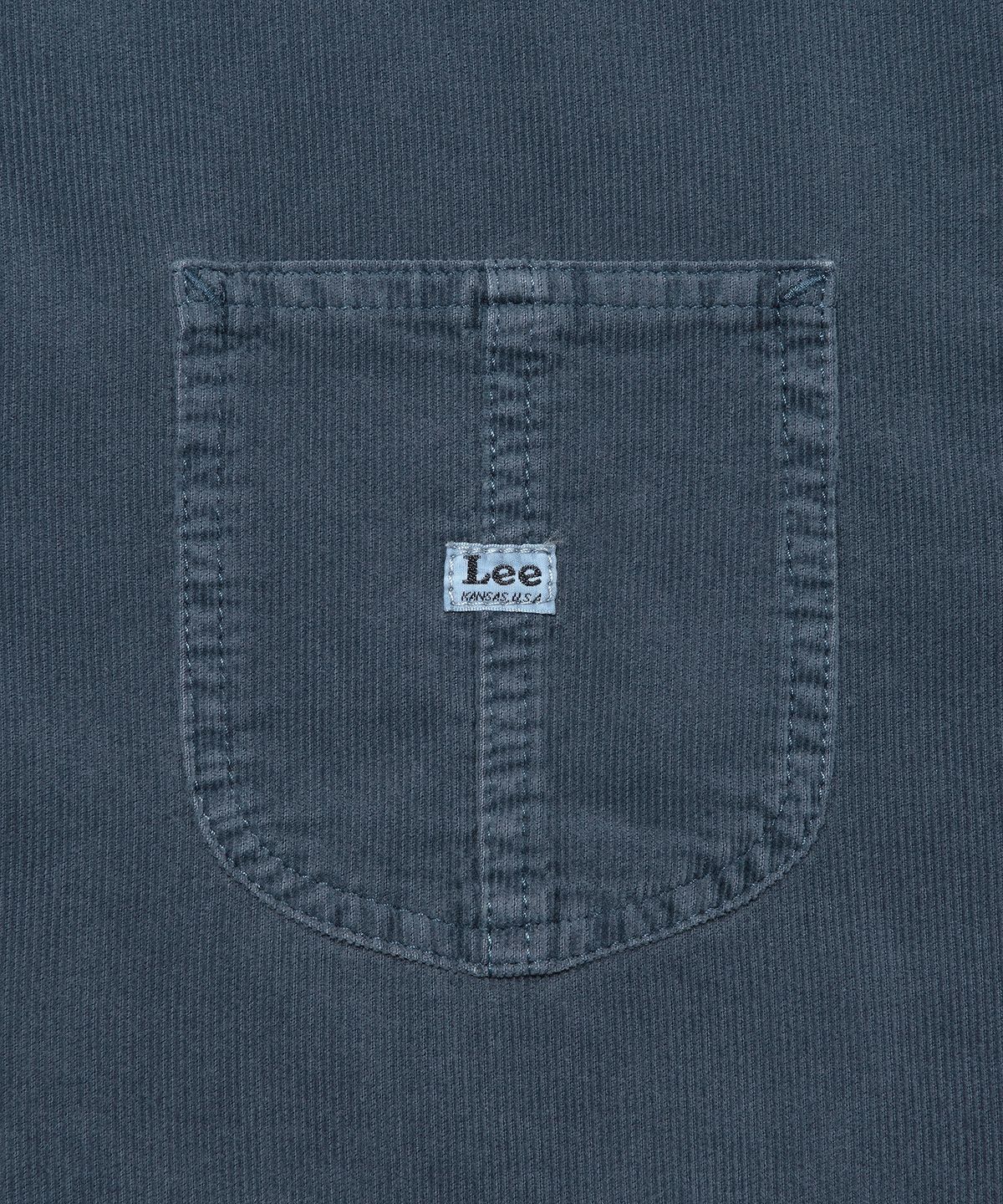 리(LEE) 로코 포켓 다잉 코듀로이 셔츠 블루