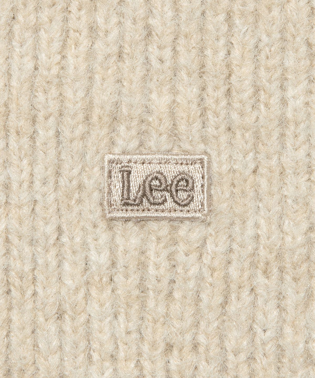 리(LEE) 후드 니트 베스트 베이지