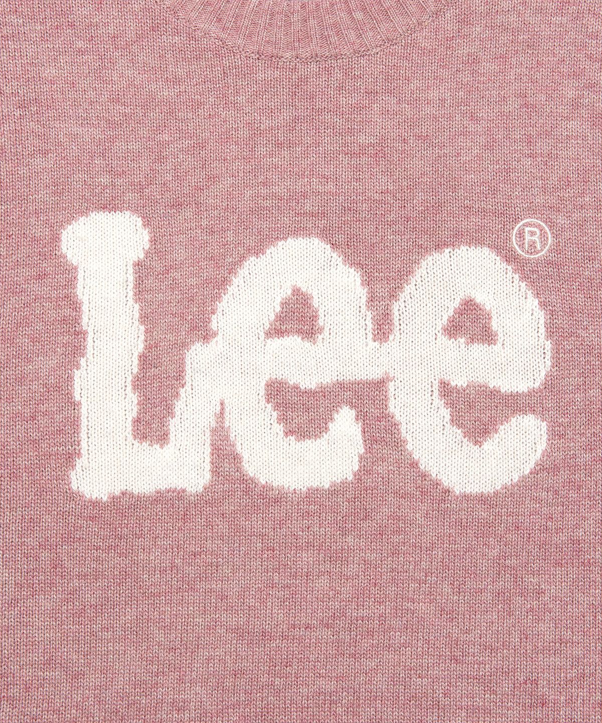 리(LEE) 빅 트위치 로고 니트 핑크